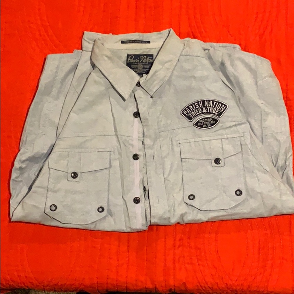 Light Blue Parish Button Up